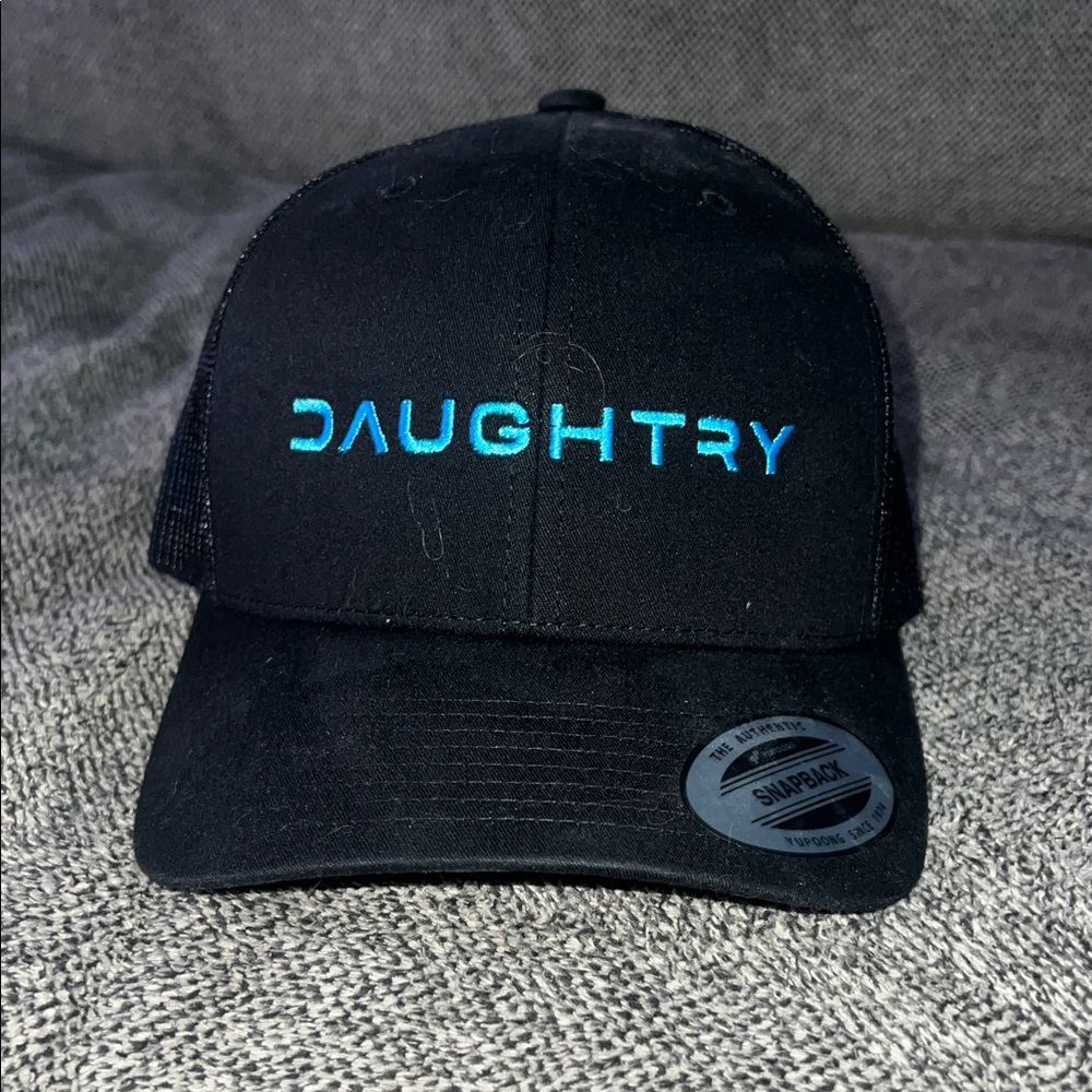 Daughtry Black Cap with Blue Logo